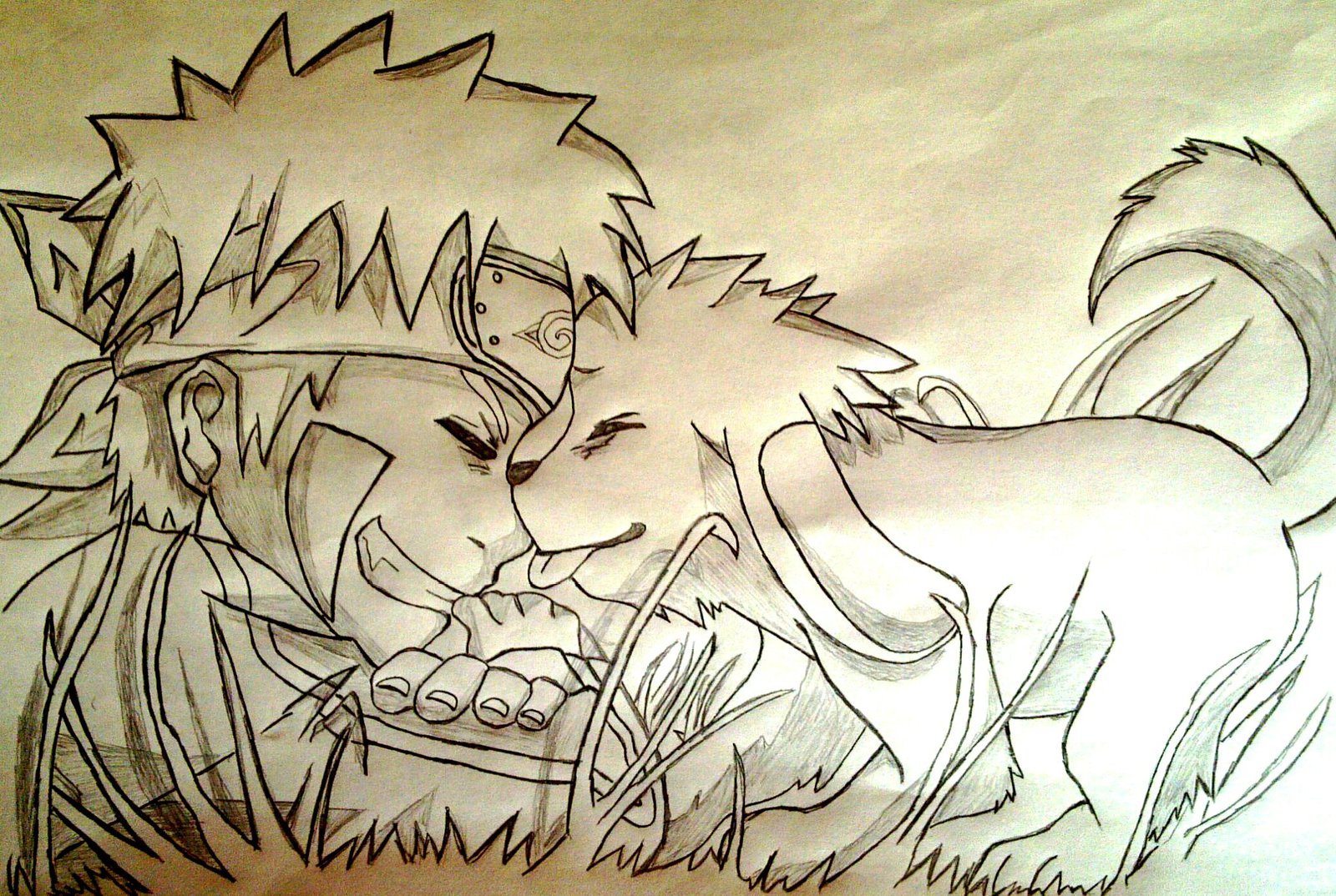kiba inuzuka and akamaru by atisorn badboy-d3ipehn