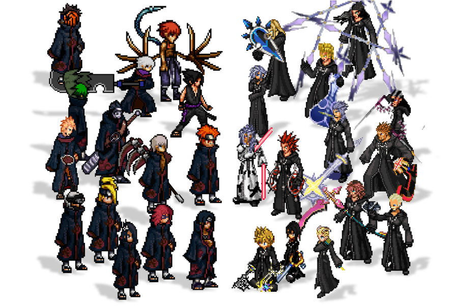 Organization XIII VS Akatsuki by Docdanny96