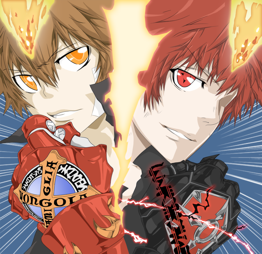 enma and tsuna  coloured  by xepherkl-d52vuet